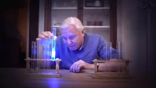 David Attenborough a živé svetlo