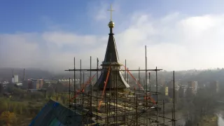 Nebo nad riekou Sázavou