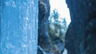 Bílá zima v horách Evropy