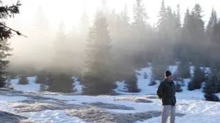 S Attenboroughom na Mravčom vrchu