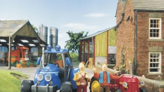 Červený traktůrek