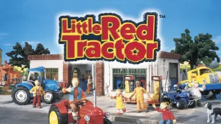 Červený traktůrek