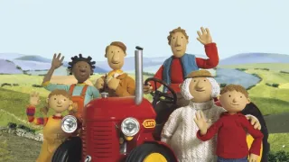 Červený traktůrek