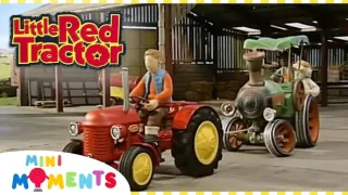 Červený traktůrek