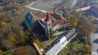 Nebe nad řekou Sázavou