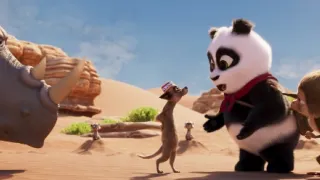 Medvedík panda v Afrike
