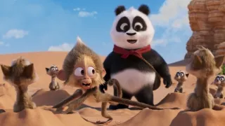 Medvedík panda v Afrike