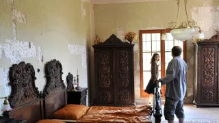 Okno do hřbitova