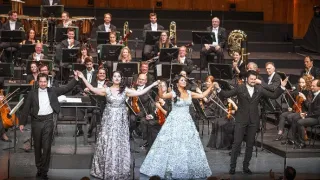 Netrebko a Eyvazov na koncertu v Salcburku