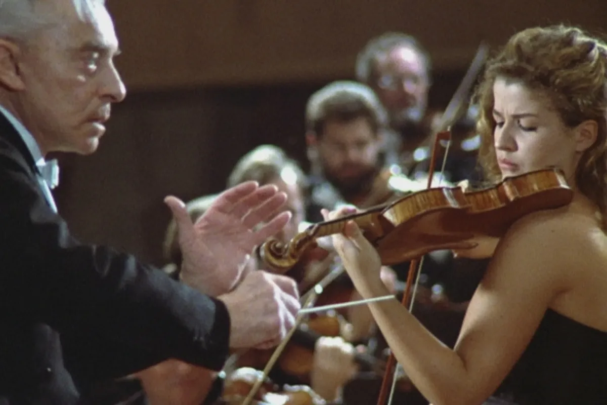 Anne-Sophie Mutterová a Herbert von Karajan - fotogaléria