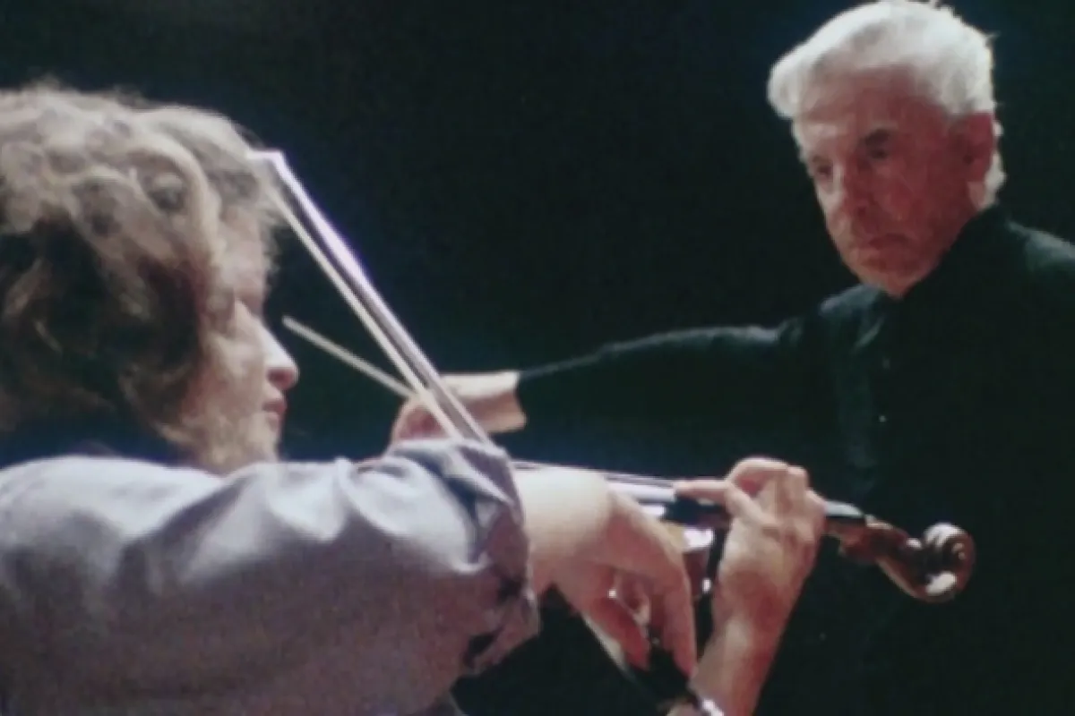 Anne-Sophie Mutterová a Herbert von Karajan - fotogaléria