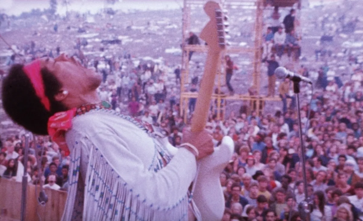 Jimi Hendrix na festivalu Woodstock - fotogaléria
