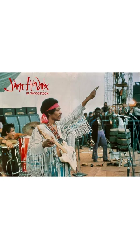 Jimi Hendrix na festivalu Woodstock - fotogaléria